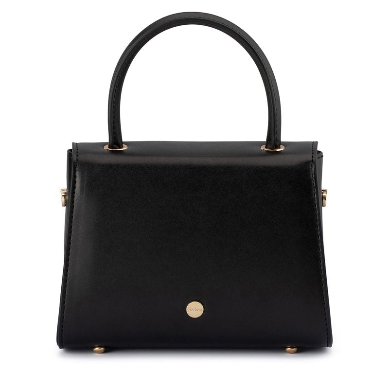 Olga Berg Top Handle Black Bag | Gretel Lane