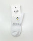 Qtr Crew Sock (Frill Embroidered Daisy)