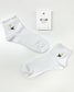 Qtr Crew Sock (Frill Embroidered Daisy)