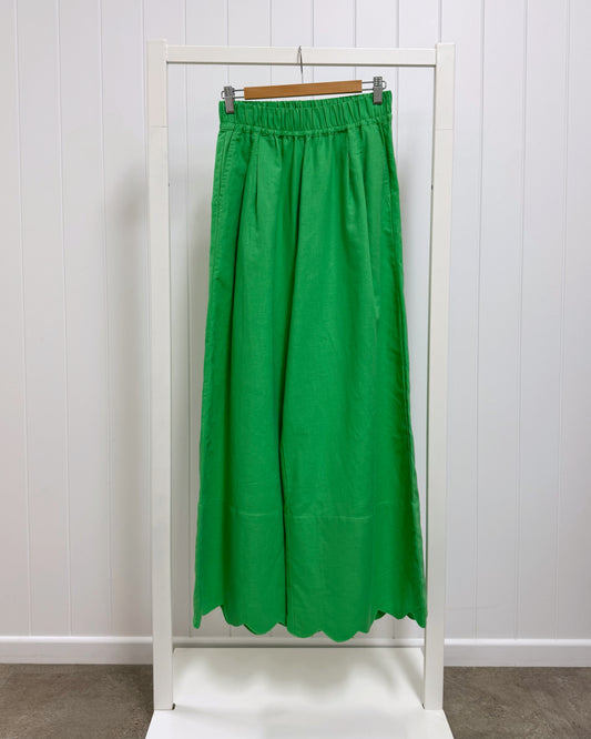 Brodie Pants (Green Linen)