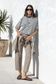 Stories Be Told Idolise Stretch Soft Barrel Leg Jean Taupe | Women's Jeans | Gretel Lane