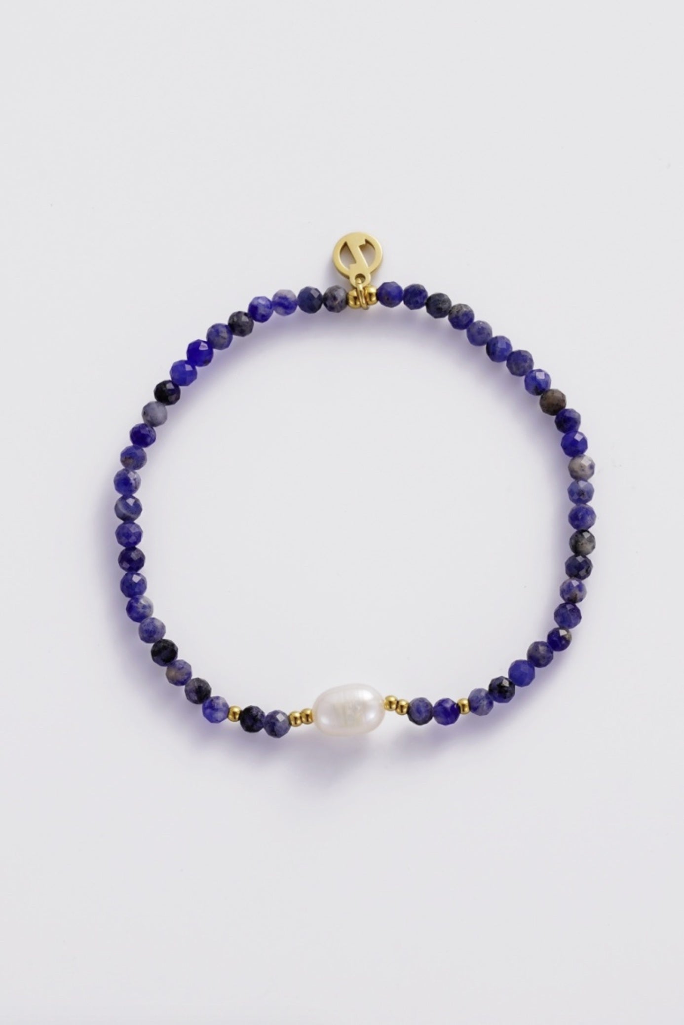 Zafino Indigo Fine Bead Stretch Bracelet Navy | Women's Jewellery | Gretel Lane