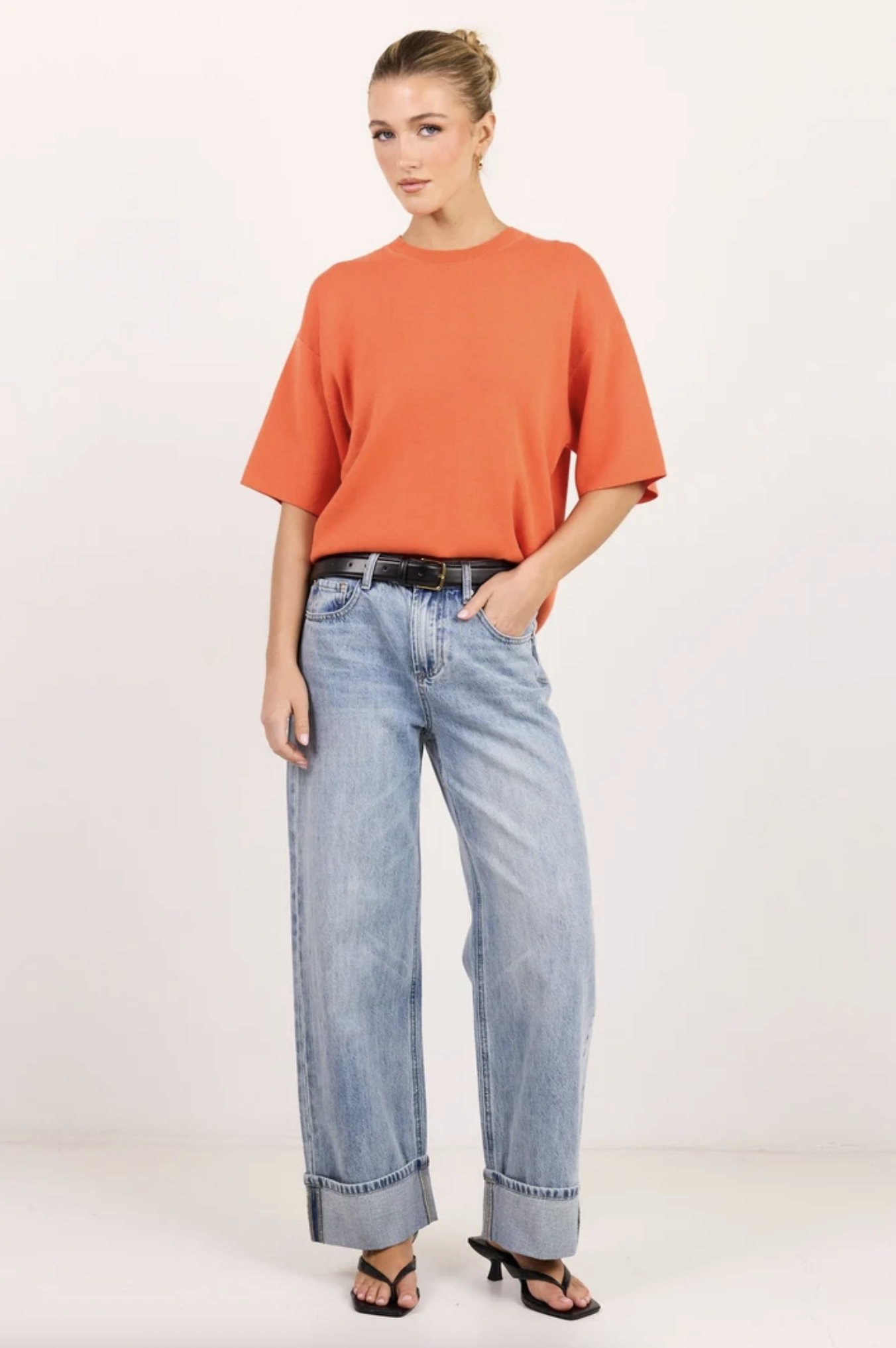 Stories Be Told Intrepid Relaxed Knit Tee Blood Orange | Women's Clothing | Gretel Lane