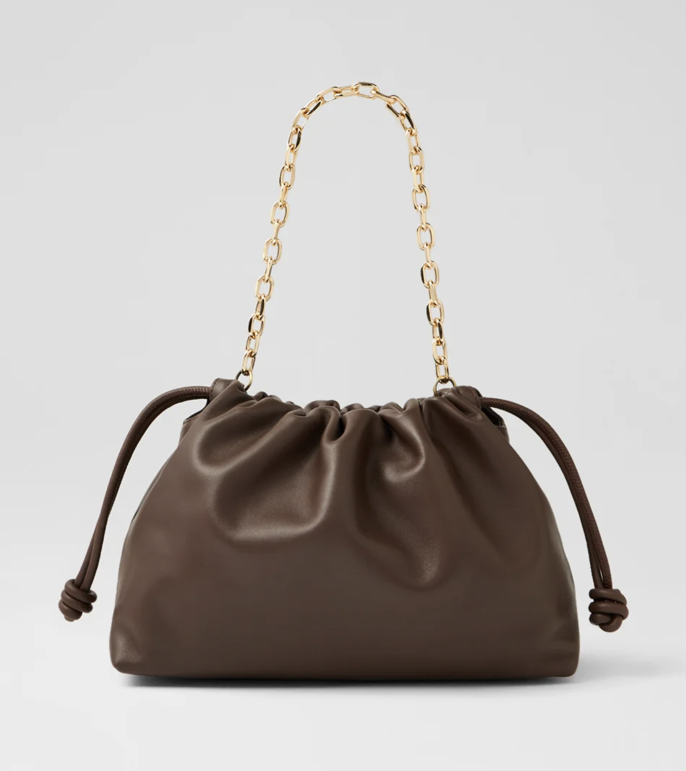 Mollini Women's Iriis Handbag in Dark Chocolate Leather | Gretel Lane