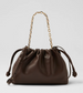 Mollini Women's Iriis Handbag in Dark Chocolate Leather | Gretel Lane