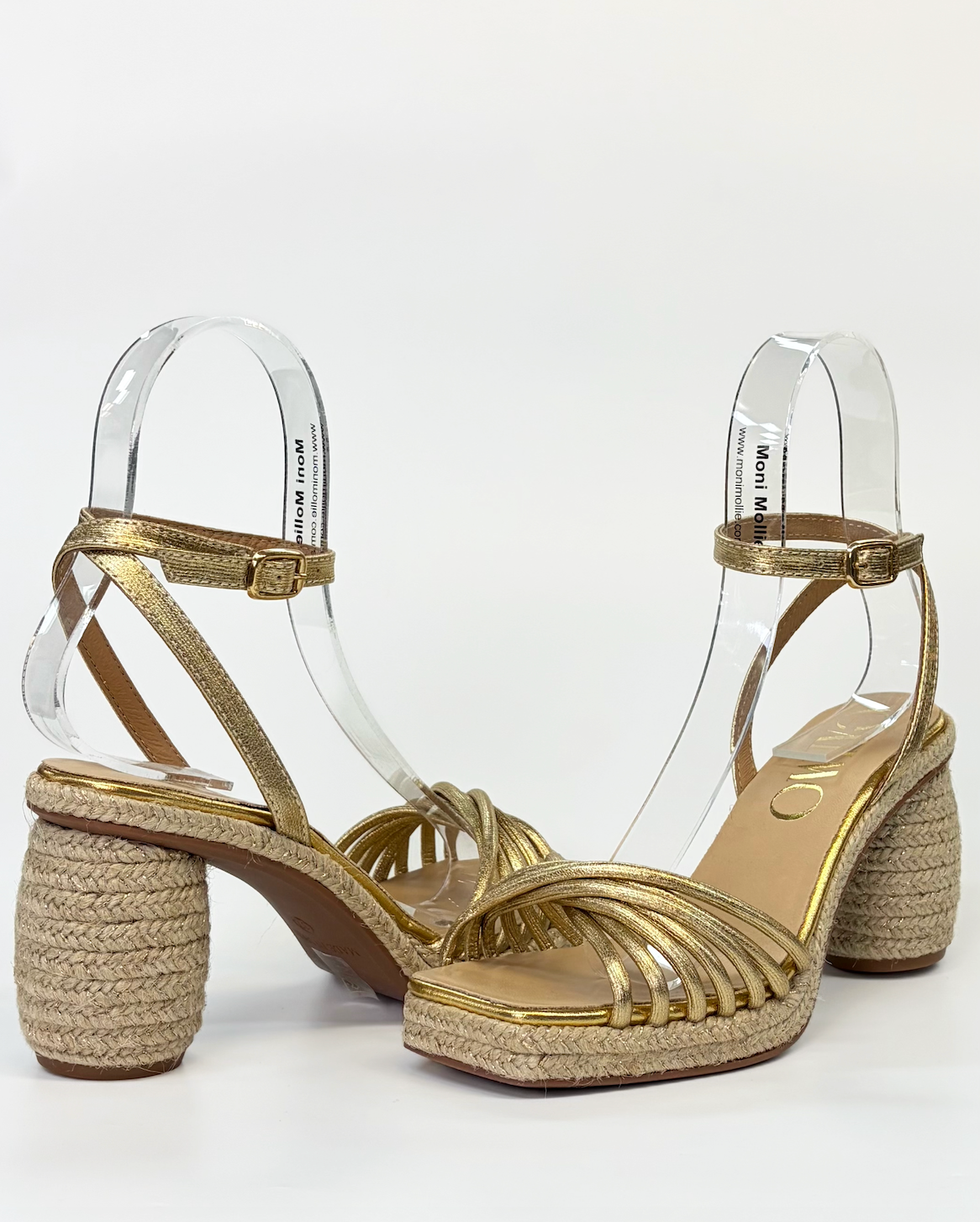 GAMIO Isolde Women's Raffia Platform Heel Gold | Gretel Lane | Women's Platform Heel 