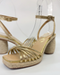 GAMIO Isolde Women's Raffia Platform Heel Gold | Gretel Lane | Women's Platform Heel 