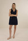 Humidity Lifestyle Ivy Mid-Thigh Denim Shift Dress Dark Blue | Women's Dresses | Gretel Lane