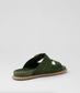 Ziera Iyami Arch Support Slide Olive Suede | Women's Footwear | Gretel Lane