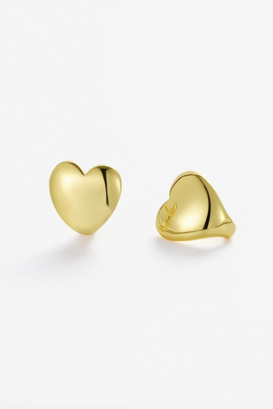 Zafino Jean Heart Stud Earring Gold | Women's Earrings | Gretel Lane
