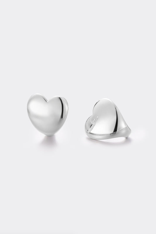 Zafino Jean Heart Stud Earring Silver | Women's Jewellery | Gretel Lane