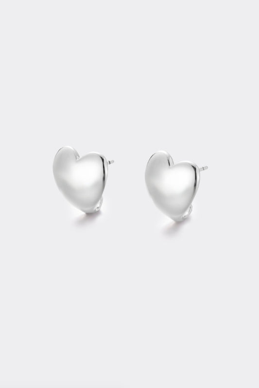 Zafino Jean Heart Stud Earring Silver | Women's Jewellery | Gretel Lane