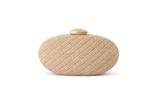 Josie Woven Clutch (Natural)