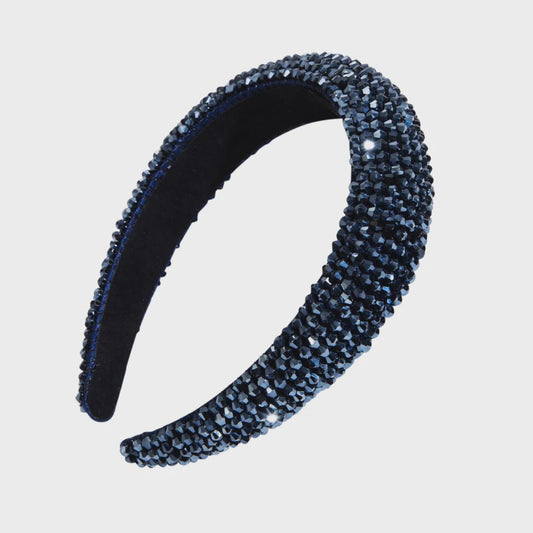 Julia Multi Beaded Headband (Navy)