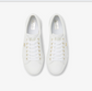 KEDS Jump Kick Leather Lace Up Sneaker White with Gold | Women's Footwear | Gretel Lane