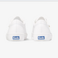KEDS Jump Kick Leather Lace Up Sneaker White with Gold | Women's Footwear | Gretel Lane