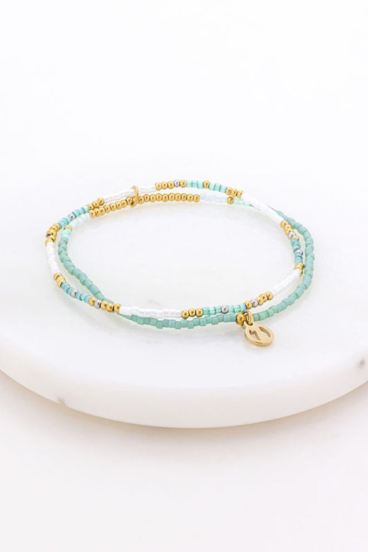 Kate Bracelet (Sea/Gold)