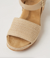 Ziera Keeve Raffia Wide Fit Wedge Sandal Natural | Women's Footwear | Gretel Lane