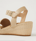 Ziera Keeve Raffia Wide Fit Wedge Sandal Natural | Women's Footwear | Gretel Lane