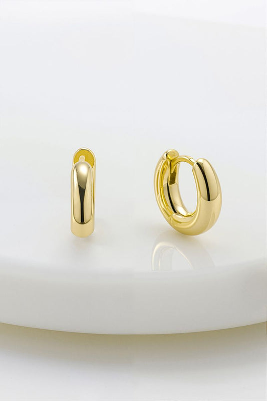 Zafino Women's Gold Kendall Mini Huggie Earring | Gretel Lane