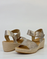  Ziera Killion Women's Wide Fit Wedge Sandal Champagne | Gretel Lane | Women's Sandal 