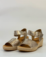  Ziera Killion Women's Wide Fit Wedge Sandal Champagne | Gretel Lane | Women's Sandal 