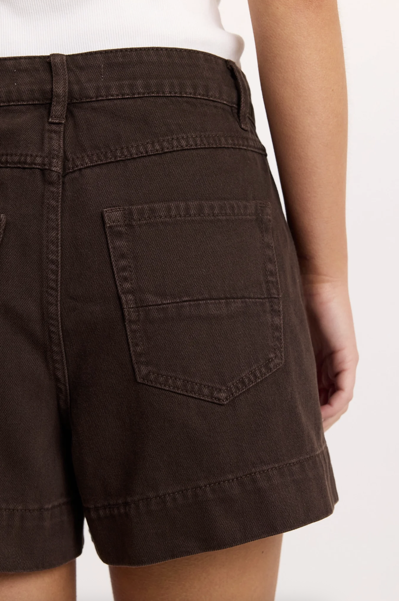 Ivy + Jack Kindly Pocket Front Denim Short Dark Chocolate | Women's Shorts | Gretel Lane