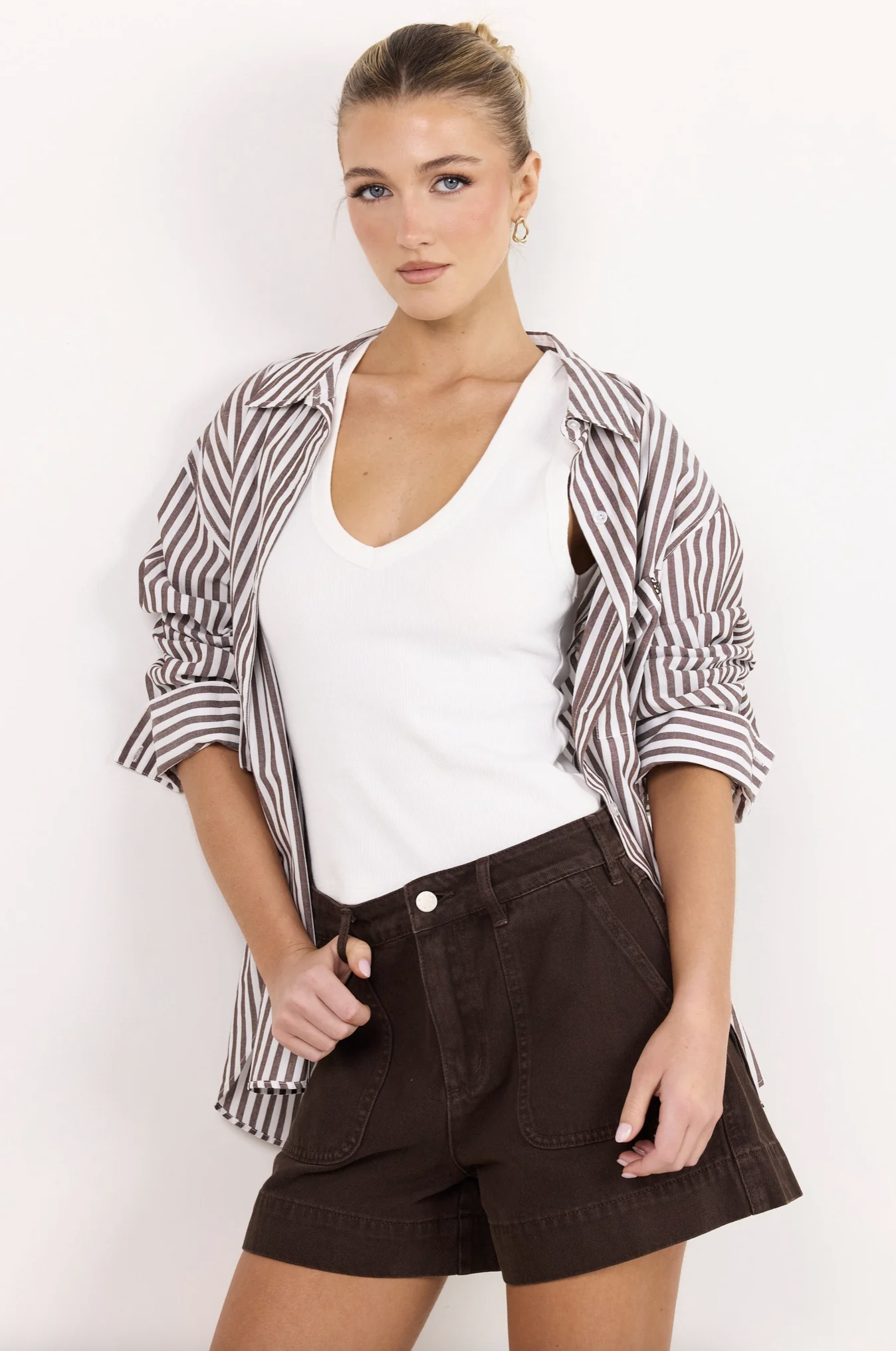 Ivy + Jack Kindly Pocket Front Denim Short Dark Chocolate | Women's Shorts | Gretel Lane