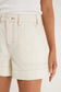 Kindly Pocket Front Denim Short (Ecru)