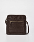 Cobb & Co Kingsley Small Shoulder Bag in Chocolate Croc Leather | Women's Handbag | Gretel Lane