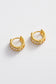 Zafino Clear Crystal Kira Huggie Earrings in Gold | Gretel Lane