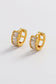 Zafino Clear Crystal Kira Huggie Earrings in Gold | Gretel Lane