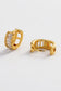 Zafino Clear Crystal Kira Huggie Earrings in Gold | Gretel Lane