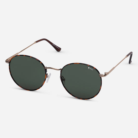Roc Knockout V2 Round Metal Sunglasses Tortoiseshell | Women's Sunglasses | Gretel Lane