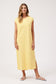 HAVEN Kos Cotton Stripe T-Shirt Midi Dress Yellow | Women's Clothing | Gretel Lane