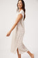 HAVEN Kos Cotton Stripe T-Shirt Midi Dress Sand | Women's Clothing | Gretel Lane