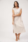 HAVEN Kos Cotton Stripe T-Shirt Midi Dress Sand | Women's Clothing | Gretel Lane