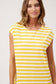 HAVEN Kos Cotton Stripe T-Shirt Midi Dress Yellow | Women's Clothing | Gretel Lane