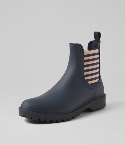 Diana Ferrari Navy Gumboot | Gretel Lane