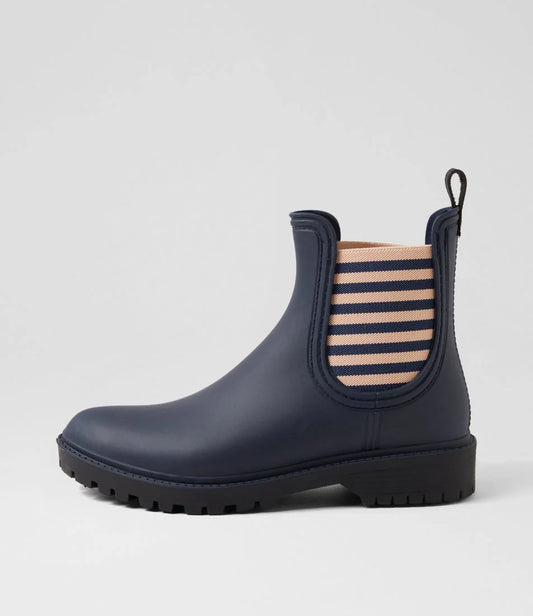 Diana Ferrari Navy Gumboot | Gretel Lane