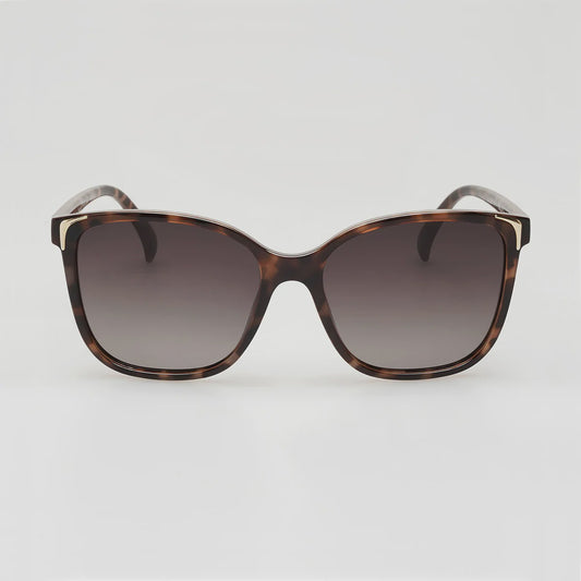 Locello Leticia II Polarised Square Sunglasses Tortoiseshell | Women's Sunglasses | Gretel Lane