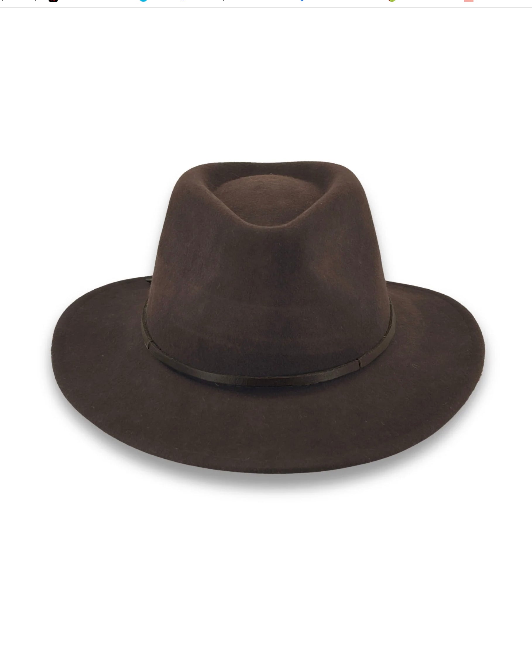 Rigon Leura Wool Felt Fedora Espresso | Women's Hats | Gretel Lane