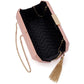 Lia Facetted Pod w Tassel (Blush/Gold)