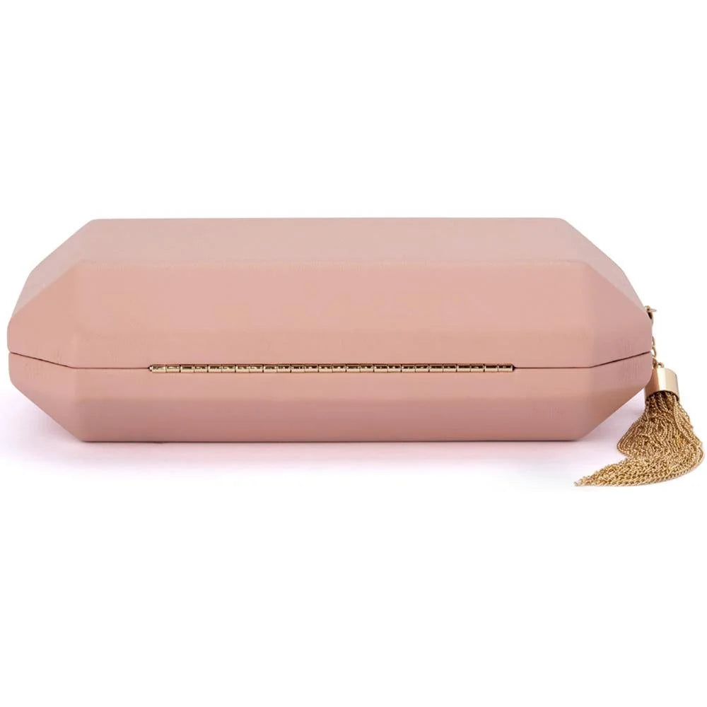 Lia Facetted Pod w Tassel (Blush/Gold)