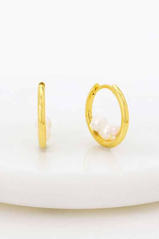 Lily Pearl Earring (Gold)