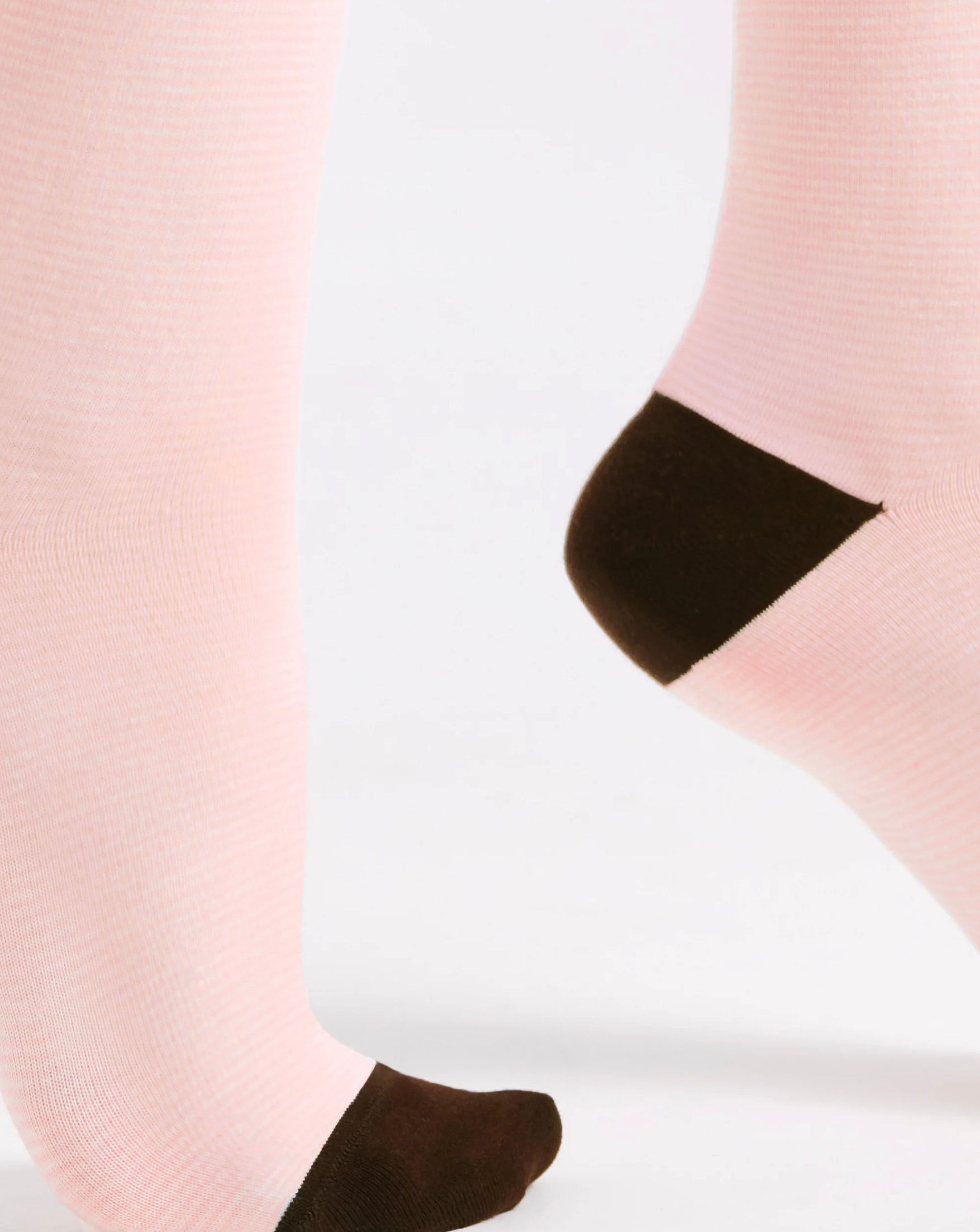 Levante Lina Fine Stripe Cotton Crew Sock in Rosette | Women's Socks | Gretel Lane