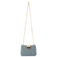 Olga Berg Women's Blue Woven Vegan Leather Clutch Bag | Gretel Lane