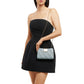 Olga Berg Women's Blue Woven Vegan Leather Clutch Bag | Gretel Lane