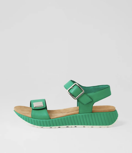 Ziera Littla Women's Arch Support Sandal Emerald Leather | Womens Sandal | Gretel Lane