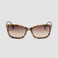 Locello Little Leticia Rectangular Sunglasses Tortoiseshell | Women's Sunglasses | Gretel Lane